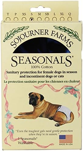 Seasonals Washable Dog Diaper, Fits Small Dogs, Blue Flames