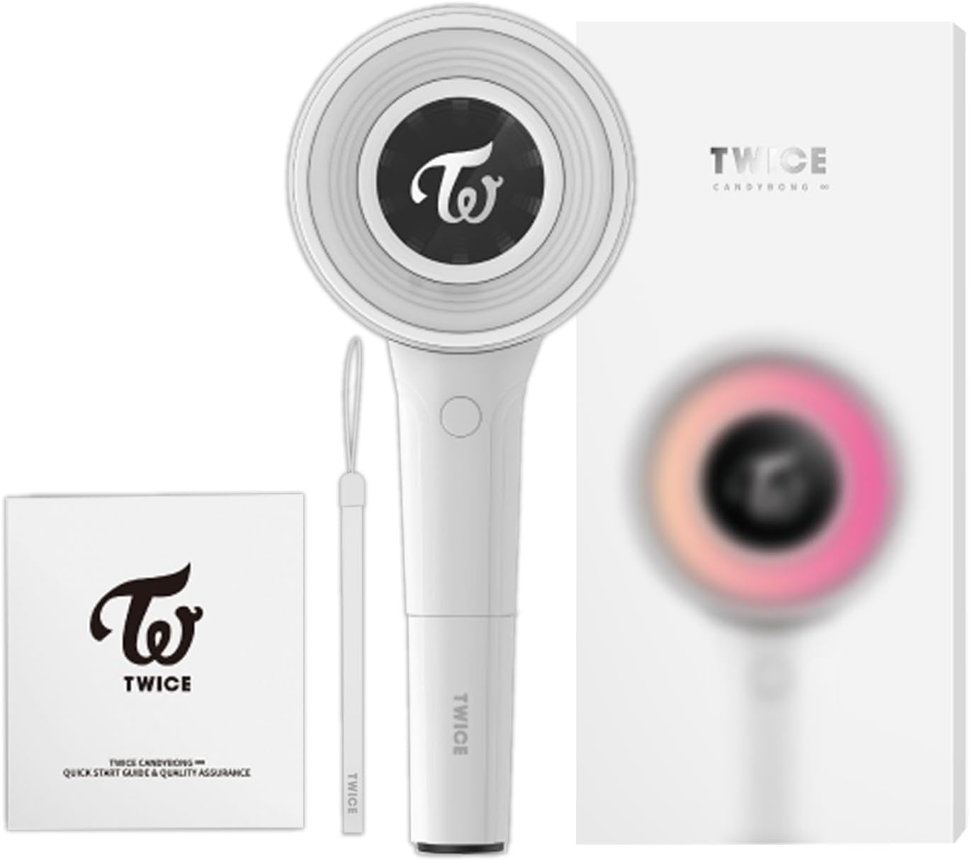 COSYPOSY Twice – CANDYBONG ∞ OFICIAL LIGHT Stick + 5 tarjetas fotográficas extra