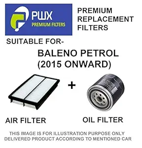 PWX Air Filter + Oil Filter For Maruti Baleno Petrol (2015 Onward)
