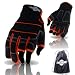 Produktbild toolfreak Work & Sicherheit Handschuhe mit Tasche (Größe Medium – 3 Finger Handschuhe + Tasche)