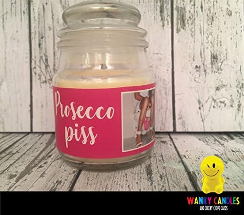 Prosecco Piss WANKY CANDLES Rude/ Funny/ Offensive/ Humour / Novelty 