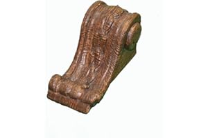 RÚSTICOS JUAN GARCÍA Ménsula para viga de poliuretano 16 x 8,5 x 9,5 cm Nogal