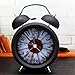 Produktbild DIDADI Alarm clock Continental American Iron Art Nouveau nostalgische Stereoanlage Ring der Alarm Table creative Desktop faule Menschen clock night light Mute 12 cm