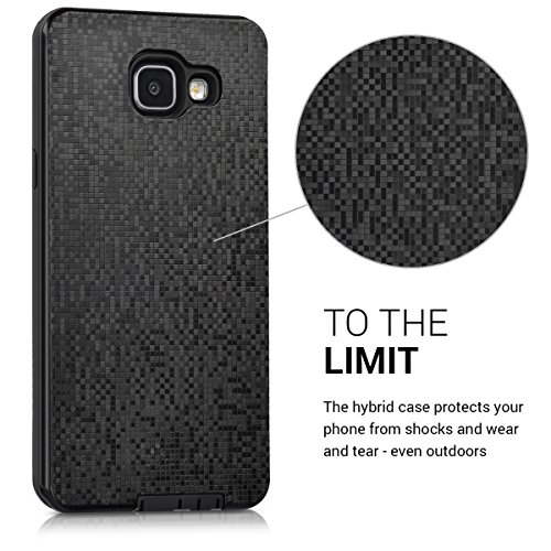 kwmobile Funda para Samsung Galaxy A5 2016 - Carcasa h brida de TPU con dise o de teselas en Antracita Negro reviews kwmobile Funda para Samsung Galaxy A5 2016 - Carcasa h brida de TPU con dise o de teselas en Antracita Negro
