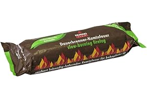 KAMINO-FLAM Danto Spar-Set: 30 Stück KaminoFlam® Dauerbrenner-Kaminfeuer, 100% nachwachsende Rohstoffe, für Kaminofen, Kachelofen, Holzofen