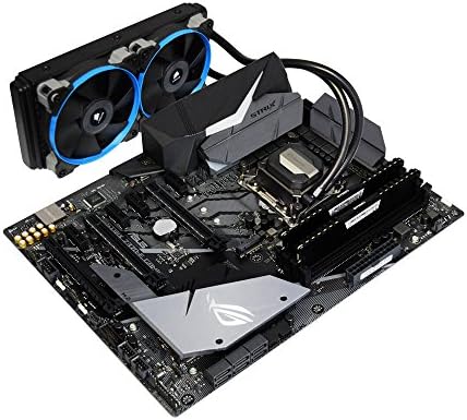 ADMI COMPONENT BUNDLE: Intel Core i5 8600K Quad Core Coffee Lake Overclocked 4.7GHz CPU with Corsair H100X Liquid CPU Cooler, ASUS ROG STRIX Z370-F GAMING Motherboard with 8GB DDR4 3000MHz RAM (with Aura Sync RGB LED lighting, DDR4 4000MHz support, dual M.2, SATA 6Gbps and USB 3.1 Gen 2) High Performance Upgrade Kit