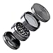 Produktbild Ohuhu® 4 Stück 5,08 " Zink-Legierung Tobacco Grinder / Gewürzmühle / Grinder, Magnetisch Top, Gun Metal