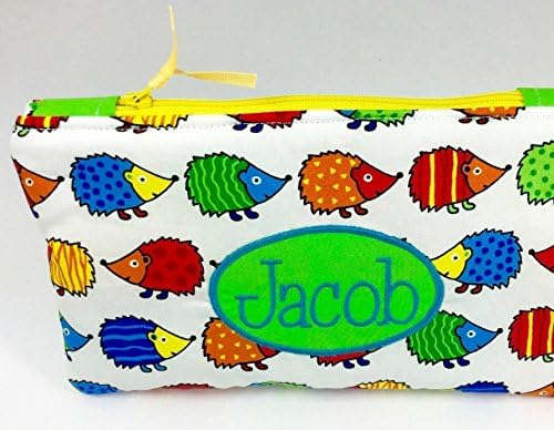 Hedgehog or Owl Pencil Case Optional Personalised Name Handmade Discounted Sets For Party Gifts