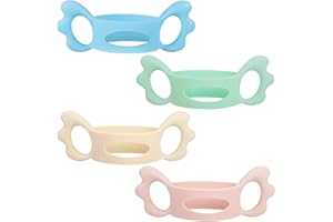 Guyode 4 Piezas Asa de Silicona para Biberón Empuñaduras de Silicona Cómodo y Duradero Asas para Biberones Calibre Ancho se Aplica a Botella con un Diámetro 5-6cm