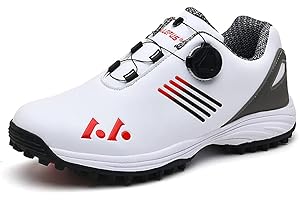 Adoff Herren Golfschuhe sind wasserdicht, Abriebfest und rutschfest Golfschuhe Herren Drehschnalle