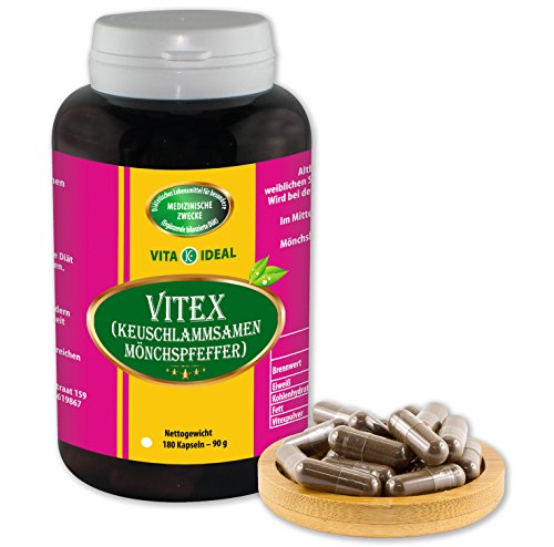 Preisvergleich Produktbild Vitex 180 Kapseln (Keuschlammsamen, Mönchspfeffer) je 400mg
