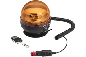 ‎ADLUMINIS AdLuminis LED Rundumleuchte Kabellos Mit Akku Und Magnetfuß, KFZ Warnleuchte Mit 3 Leuchtmodi, Inkl. Fernbedienung, Ladegerät u. Steckerkabel, Blinkleuchte Gelb Orange Für 12V / 24V Geeignet
