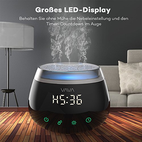 Aroma Diffuser VAVA LED-Display Duftzerstäuber 270ml Aromatherapie Diffusor mit 8 Zeiteinstellungen Zwei Nebeleinstellungen, 7 Lichtfarben - 2
