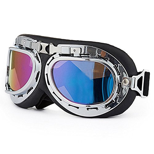 Preisvergleich Produktbild RotSale® 1x Bunt Snowboardbrille Schneebrille Skibrille Motorradbrille Schutzbrille Augenschutz Vollschutzbrille Fliegerbrille Vollsichtschutzbrille Winddicht für Biker Pilot Sport Outdoor