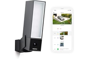 NETATMO Zewnętrzna kamera WiFi, (odnowiona), wbudowane światło, czujnik ruchu, noktowizor, bez abonamentów, NOC-R