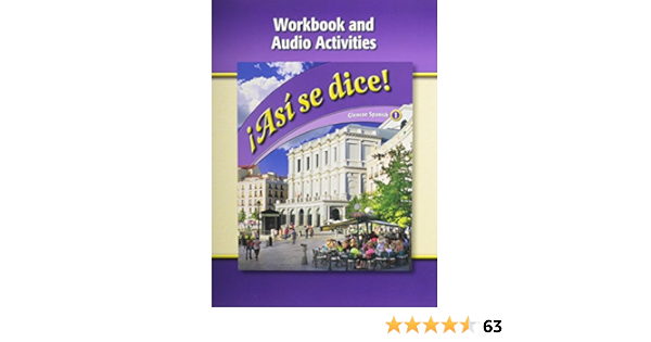 Asi Se Dice Level 1 Workbook And Audio Activities Amazon De Mcgraw Hill Glencoe Fremdsprachige Bucher
