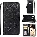 Produktbild Ostop Brieftasche Handyhülle für Huawei Honor 10 Lite/Huawei P Smart 2019,Schwarz Leder Hülle,Hybrid Prämie PU Weich Silikon Tasche mit Kartenfächer Stand,Stoßfest Aufklappbar Klapphülle