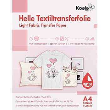 KOALA Transferpapier DIN A4 - Für Tintenstrahldrucker & Textilien