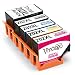 Produktbild Vmosgo 202XL Ersatz für Epson 202 202XL Druckerpatronen, für Epson Expression Premium XP-6000, XP-6005, XP-6001, XP6000, XP6005, XP6001 (1 Schwarz, 1 Photo Schwarz, 1 Cyan, 1 Magenta, 1 Gelb)
