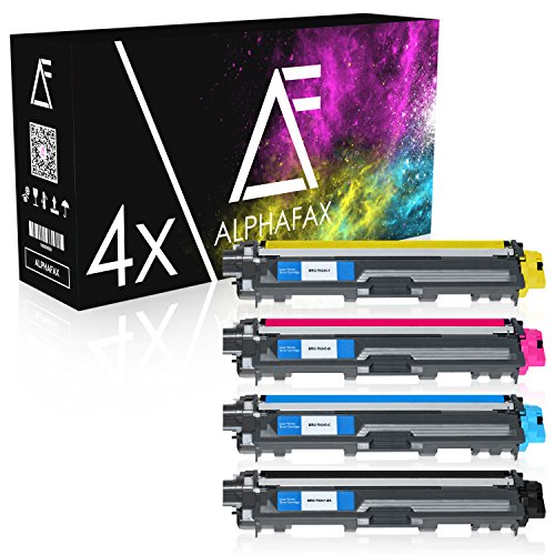 4 Toner kompatibel zu Brother TN-241 TN-245 für Brother MFC-9142CDN, Brother DCP-9022CDW, MFC-9342CDW, MFC-9332CDW, HL-3150CDW, HL-3170CDW - Schwarz 2.500 Seiten, Color je 2.200 Seiten