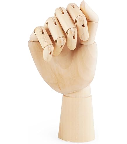 Kurtzy Houten Mannequin Set – 30,5 Cm Man En Vrouw, Flexibele Gewrichten, Met Standaard – Ideaal Voor Tekenen, Animatie En Decoratie (2 Stuks)