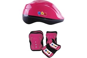 SABEU FLUXX Fluxx - Set DE 3 Protections avec Casque JR Girl Taille XS (3/7 Ans) - Gamme A - Poids de l'utilisateur - de 25 Kg