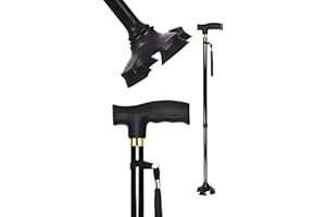 H HOME UNIVERSAL Home Universal® Bastón Ergonómico Antideslizante – Madera Clásica o Aluminio Ajustable – Ligero, Resistente y Extensible – Ideal para Adultos Mayores, Rehabilitación