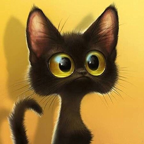 Moresave DIY 5D Diamant Malerei Karikatur Katze Stickerei Kunsthandwerk Kreuzstich