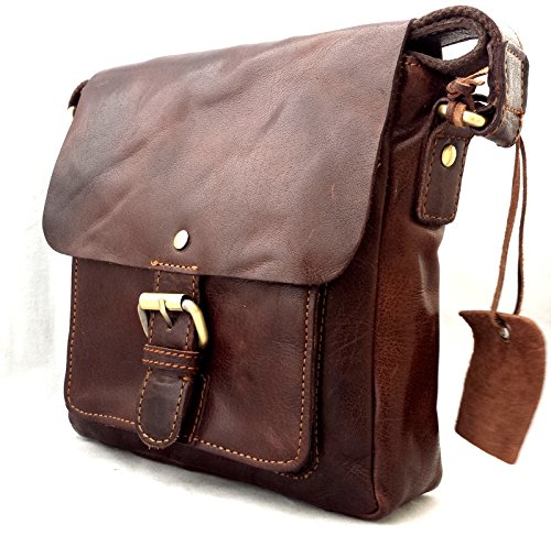LADY'S REAL LEATHER SHOULDER BAG IN BROWN SOFT SMOOTH DESIGNER CROSS BODY HANDBAG, HANDMADE LUXURY BAG
