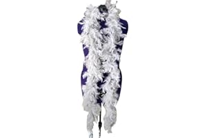 TOMASELLI MERCERIA Passamaneria Sciarpa Boa Piuma Naturale Mt 2 Spettacoli Accessori Carnevale - Grigio Chiaro