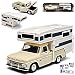 Produktbild Motormax Chevrolet Chevy C10 Fleetside Pick-up mit Wohnwagen Aufsatz 1/24 Modell Auto mit individiuellem Wunschkennzeichen