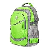 schulranzen grundschule junge Große Hauptfach mit Reißverschluss und extra Vorderfach. Funktions-fächer, klein-fach für das Handy oder Powerbank. Perfekt für Erwachsene, Uni, Reisen, College, Business, Arbeit, Schule und Outdoor