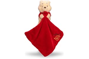 Disney Nalle Puh plysch med gosefilt, tillverkad av 100% återvunnet material, gose- och slaktduk för spädbarn från 0 månader, hållbar och mjuk