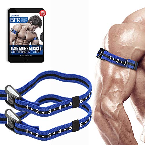 BFR Bands® - "Pro Slim" BFR Bands (Pair) - Occlusion Training Bands Designed For BFR Training