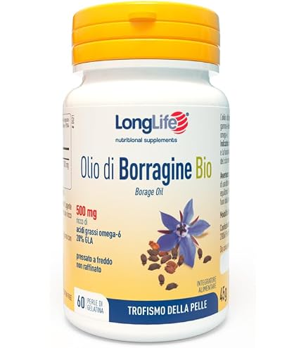 Olio Di Enotera Pslalae 1300mg, 60 Capsule – Integratore Di GLA Per Pelle E Benessere Donna