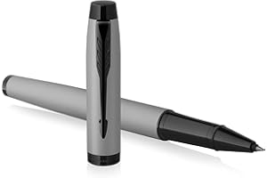 PARKER LIVING Parker IM penna roller | grigio opaco con attributi neri | punta media con ricarica inchiostro nero | confezione regalo