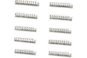 Mini kub prislapp, 10 uppsättningar prisvisningskuber, justerbar 3D metall priskubsats för smycken, klocka, ring, butik, pris