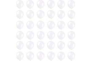 POPOYU Kleine Luftballons Weiß 5 Zoll Weihnachten Ballons,36 Stück Luftballons Weihnachten Helium Ballons Partyballon Deko,Latex Luftballons für Weiß Party,Geburtstag,Weihnachtsballon Girlande Dekorationen