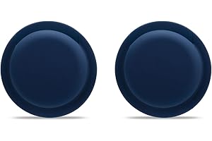 Ztowoto Funda de Silicona Compatible con AirTag, AirTag Funda Protectora de Silicona con Pegamento de Que no Deja Marcas 2 PCS (2-Azul Oscuro)