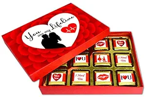 Midiron Chocolate Gift Box for Girlfriend, Wife, Boyfriend, Husband, Lovers On Valentine, Birthday, Anniversary and Special Occasion