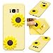 Produktbild xifanzi Weich Silikon Hülle für Samsung Galaxy S8 Plus Hülse 3D Sonnenblume Design TPU Zurück Bumper Schutzhülle für Samsung Galaxy S8 Plus Gelb Back Case Flexible Etui Transparent Weiche Ultra Schlank Back Case Hülse Gummi Dünn HandyTasche Handyhülle für Samsung Galaxy S8 Plus Case, Samsung Galaxy S8 Plus Cover, Samsung S8 Plus Case, Samsung S8 Plus Cover