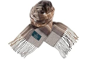 Clans of Scotland - Pure Lamb’s wool Scottish Clan Tartan Scarf- 100% Wool - Pure Wool Tartan Plane Scarf - Perfect for Men and Women - 12x60 Inches