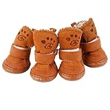 Lohfarben Warm Hunde Schuhe Hundeschuhe Dog Boots Geeignet...