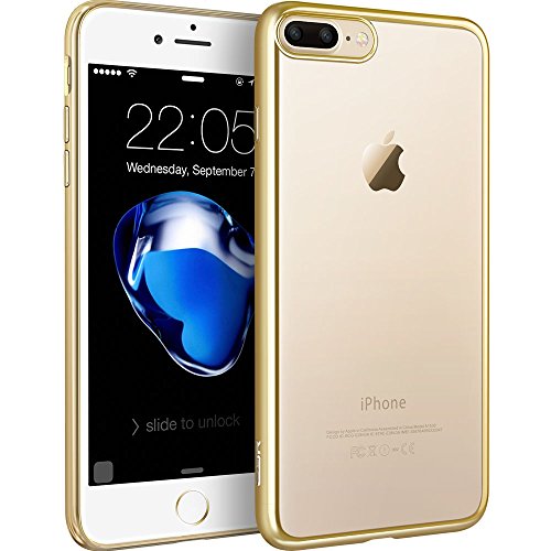 iPhone 7 Plus Funda  ESR Suave Carcasa iPhone 7 Plus Case Cover Silicona Funda para Apple iPhone 7 Plus 5 5 - Champ  n Oro