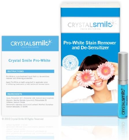Crystal Smile Peroxide Free Pro-White Stain Removing Formula. Peroxide Free Pro-White eliminates hard to remove stains. All Products made in the U.S.A