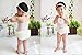 EQLEF® Cute and Soft Lace Ruffle Bloomers Diaper Covers Headband Set For Baby (White)