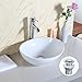 Produktbild Gaga Oval Top Keramik-Waschbecken Porzellan Spüle Vessel Schale Waschtisch Badezimmer küche mit Pop-Up Ablauf