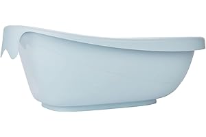 Badabulle Baignoire pour Bébé en forme de Baleine, Made in Europe, Dès la naissance à 24 mois, Bouchon de vidange intégré, Spacieuse et Confortable, Compatible hamac et fauteuil de bain