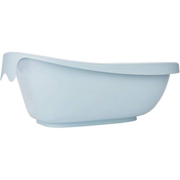 Baignoire Bébé Hylat Baby - Certifiée TÜV - Pour Les 0-12 Mois - Avec Bouchon Et Rangements - 84x48x28 Cm