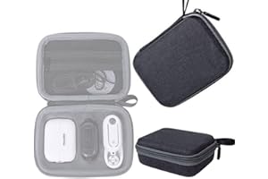 Honbobo Bolsa para Insta360 Go 2, mini estuche de transporte, caja de almacenamiento, bolsa protectora, accesorios para Insta360 GO 2, Gray, 145*106*55mm, moderno